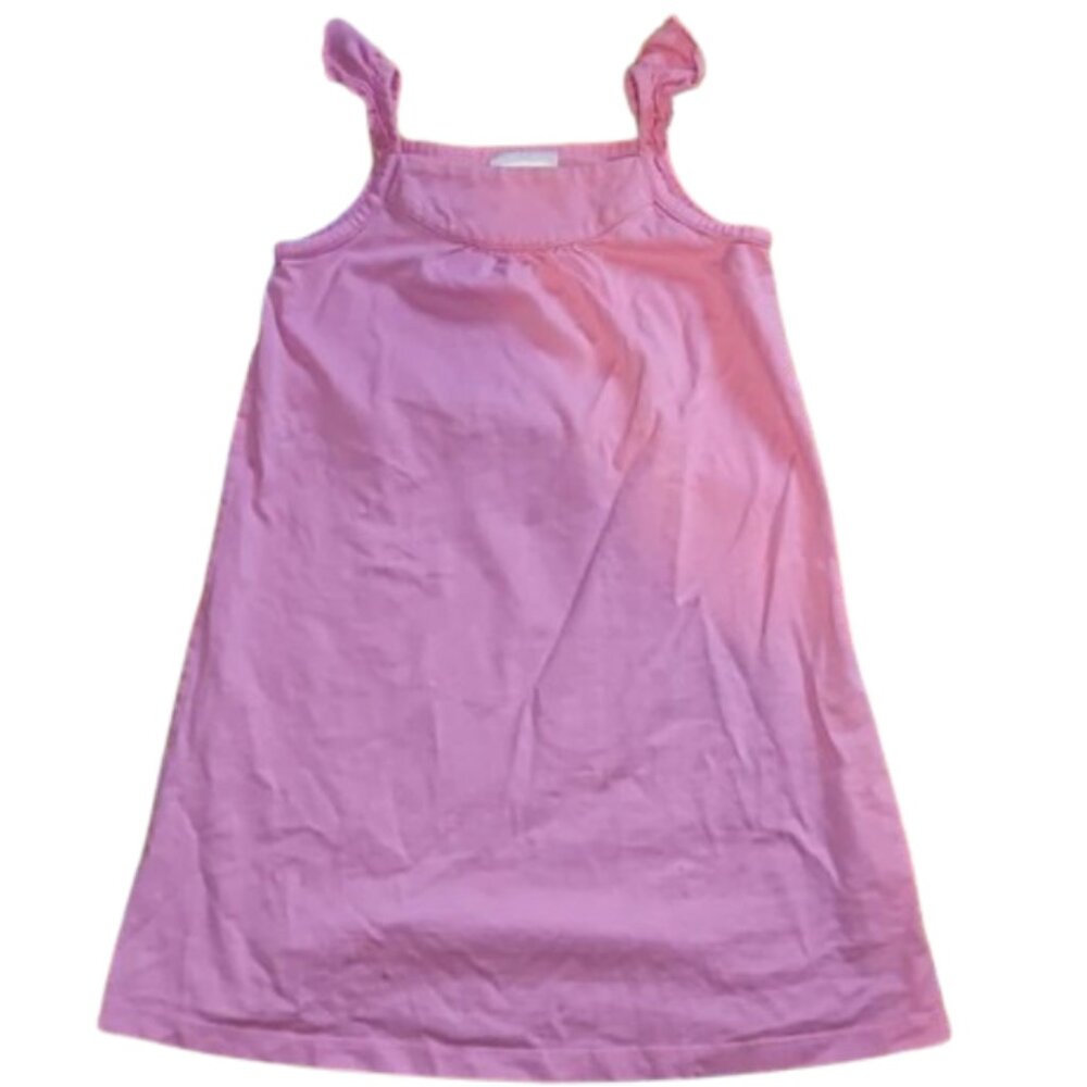 Hanna Andersson Pink Dress Sleeveless Ruffle A-line